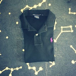 Ralph Lauren Sport Slim fit womans Black Polo